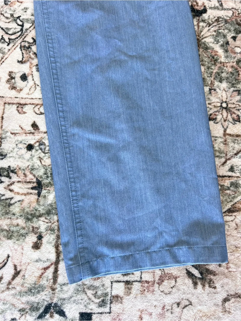 Figs Technical Collection Light Blue Straight Leg Scrub Pants- Large
